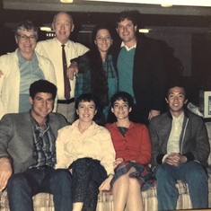 Having some time with my family and Ximing our Chinese exchange student 1986