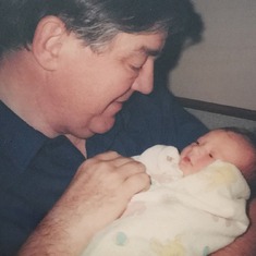 Papa with Abby. 9/24/99