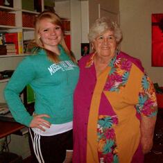 Lauren and Great Grandma Clark