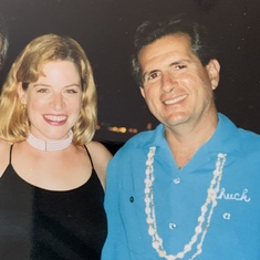 Carlos and my wife at a party circa 2000