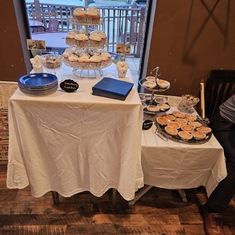 Louisiana celebration of life - dessert table