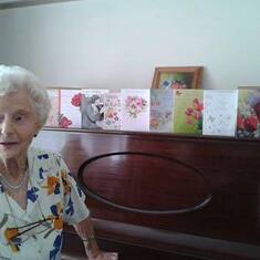 her 95th birthday in this photo