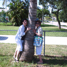 Bea and mom enjoying the beauty of florida....mom so loved nature