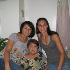 cassie and I with mama ...a good day spent with her...we love you mama