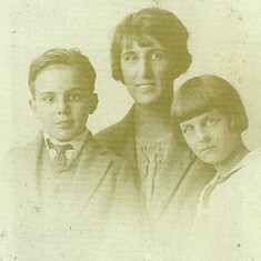 Carmen and brother Jose' with their mother Marguerite (May)