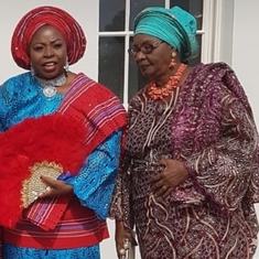 MummyShomorin at Ayomide Adebiyi's wedding in London 2018