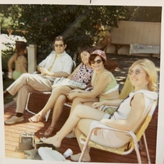 Dick and Carol Hatch, Arlene O’Conner, Shirley Kuller Sky Ranch Swim Club