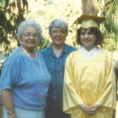 Three generations: Gertrude Smith Markley, Carol Markley Slatten, and Emily Carol Slatten