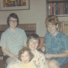 Sisters 1966: Kathi, Carol (with Katherine), Sally