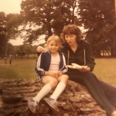 Me and my darling godmother at Knebworth for Peters 8th birthday (I am 7!) xxx