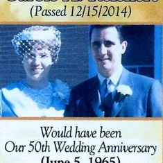 Reading Eagle - on what would have been out 50th Wedding anniv,
