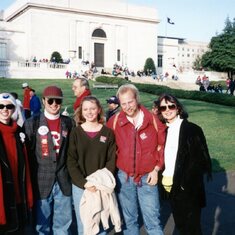 Clinton Inauguration Festivities - 1/17/93  I love that Carole helped me form my political roots in my early 20s.  :-)