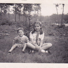 Carole at age 11 (1948) with brother Hall.