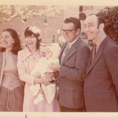 1972 - Billy's Christening - Carole, Hildi Lovejoy, Donald Peterson and Bill