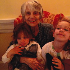 May 2014 - Mother's day with grandchildren, Phillip & Faye