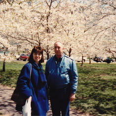Spring 1991 - Carole & Bill in Washington DC
