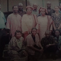 Mummy Caroline on sister Ambassador's 60th Birthday with Nigerian Embassy Staff in Central African Republic.