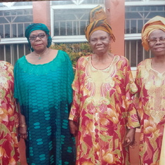 Mummy Caroline and Sisters at home after an Event in Ibadan with Prof (Mrs) Egununjobi.