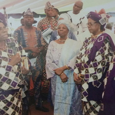 Honouring sister Ambassador Abake at an Awards Ceremony in Ido-Ile,  Ekiti 