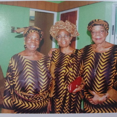 With sisters in Ido-Ile Ekiti after Thanksgiving honouring Parents. 