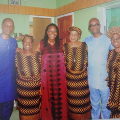 With Kehinde, Morenike, Segun &  Sisters after Thanksgiving  honouring Parents in Ido -Ile Ekiti  