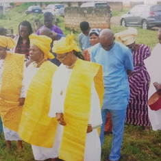 During Thanksgiving Service honouring late Parents in Ido -Ile Ekiti 