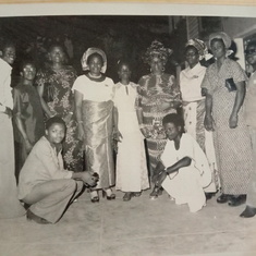 Mummy Caroline with Morenike, Mama, Mummy Bisi Ilemia and Others during a Party in the '70s.