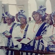 Mummy and her Siblings in Mama's funeral.