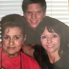 Grandma with her daughter Kim and Kim's son Spencer