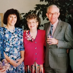 With son, daughter-in-law Cora, brother and friend Marilynn.