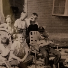 With family at the new house on Salvington Place summer of 1964.