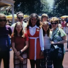 At Disney World 1974 with family.