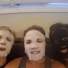 Our Last Mother's Day together - Santa Cruz mountains - We had a blast! (Care, Laurén & Nataleigh) - Facials & Movies!