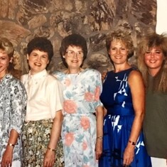 Cheri, Corine, Marjorie, Care & Lauri - 3 Generations - 1987-ish