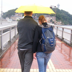 Ben & Carrie in Enoshima just after we arrived in Japan