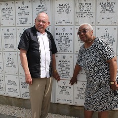 Albert and Rita Visiting Gail’s (Selina’s) headstone. 
Pensacola Florida June 2015