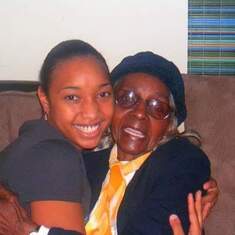 Ari and Great Grandma 2006