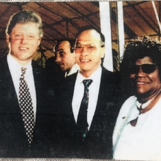 President Clinton, George Yap and Congresswoman Meek