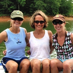 Carrie, me, and Betty at the lakehouse