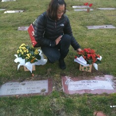 visiting our dad & our grandparents