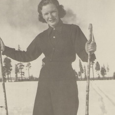 Skiing at McCloud CA, 1938
