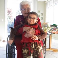 Grandma with Carter Thanksgiving 2012