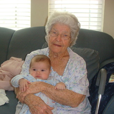 Grandma with Carter (spring 2005)