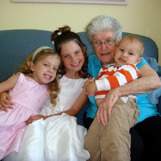 Bella, Chloe, Great Grandma and Jack