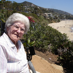 Grandma at Treasure Island Beach, Laguna Beach