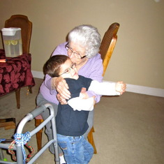Carter with Great Grandma!