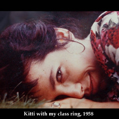 Kitti with my class ring
