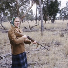 Posing in Australia outback 1963