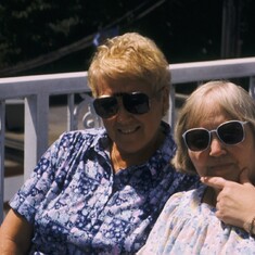 mum and fanny in sunglasses