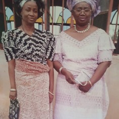Mummy and her sister Mr Agatha Nwachukwu. 